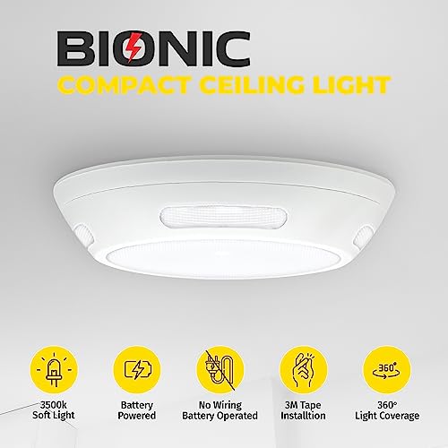 Battery Operated Indoor Motion Sensor Ceiling Light
