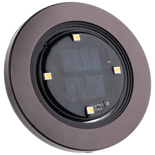 8-Pack Bell+Howell 4-LED 4000K Disk Outdoor Path Lights (Black)