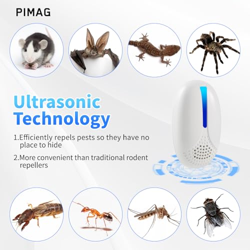 2025 Upgraded Ultrasonic Repeller for Indoor Pest Control (6 Packs)