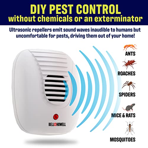 Ultrasonic Pest Repeller 8 Pack for Mice, Bugs, Rats, Rodents, Mosquitos, Roaches, Spiders, and Ants - Chemical-Free

(Note: The simplified title is more concise and easier to understand for the specified audience.)